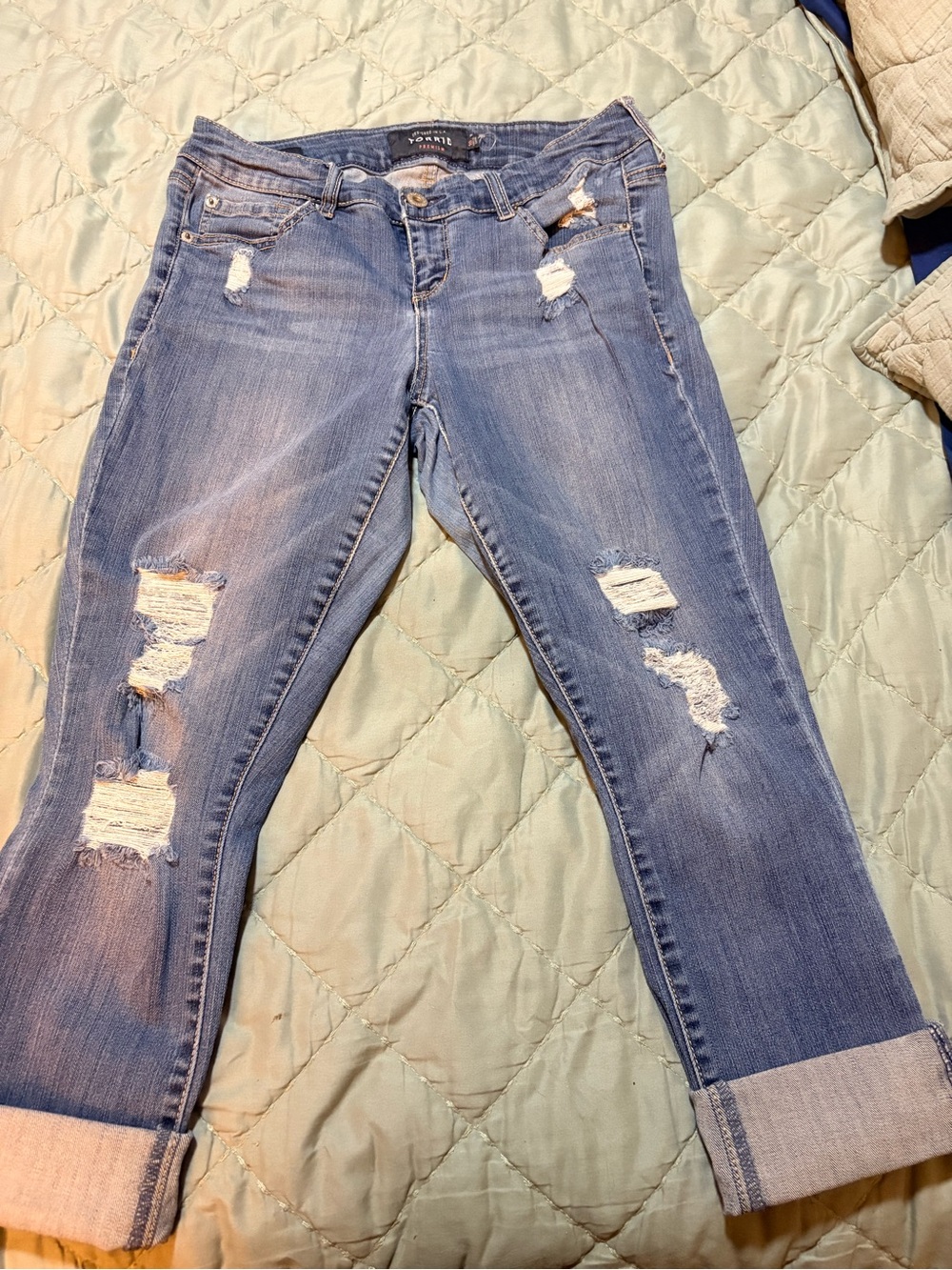 torrid Light Blue Distressed Boyfriend Jeans
